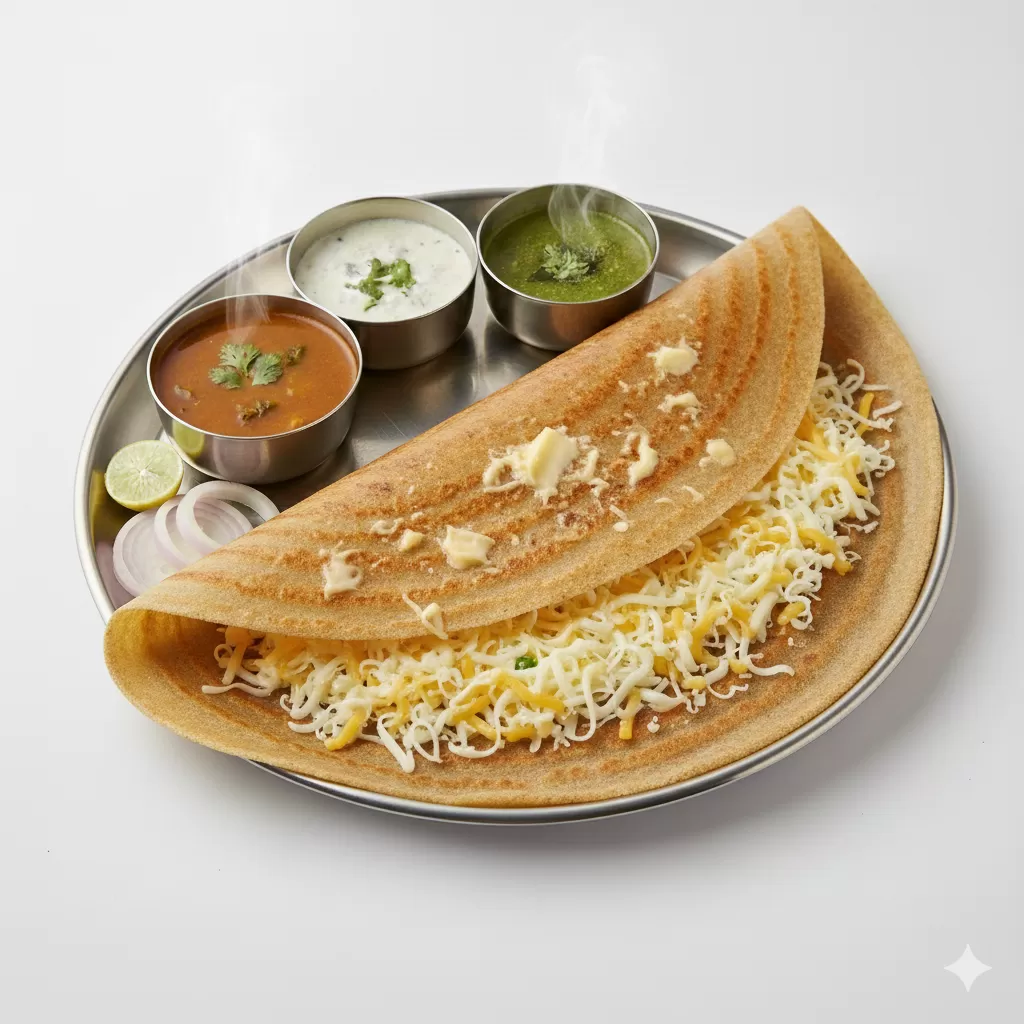 બટર ચીઝ સાદા ઢોસા
